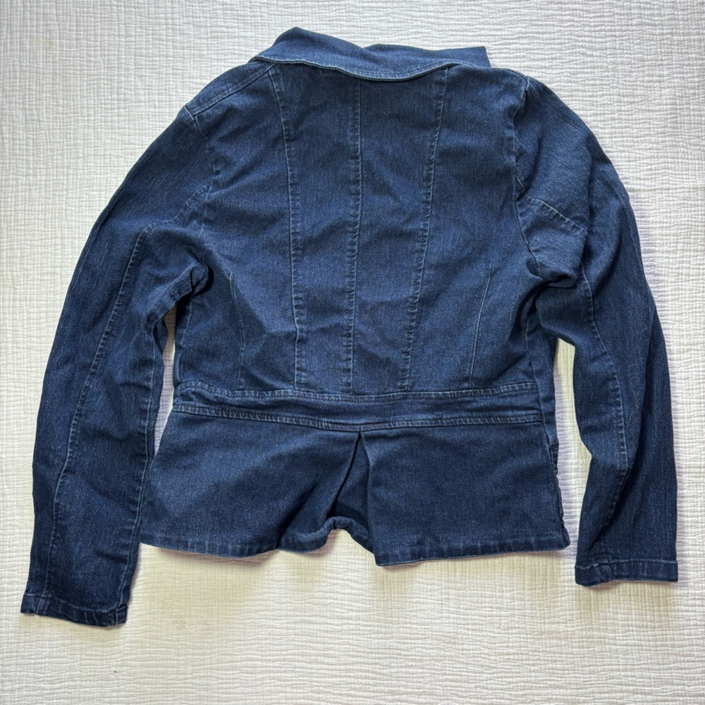 M. MICHEL Classic Blue Women's Jean Jacket - Picture 2 of 5